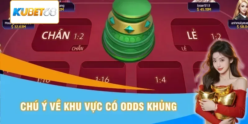 Lưu ý khu vực có odds khủng