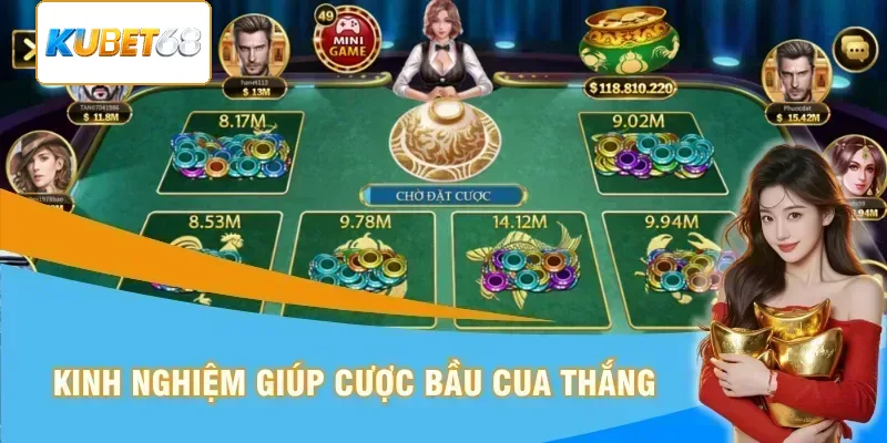 Kinh nghiệm giúp thành viên cược bầu cua thắng