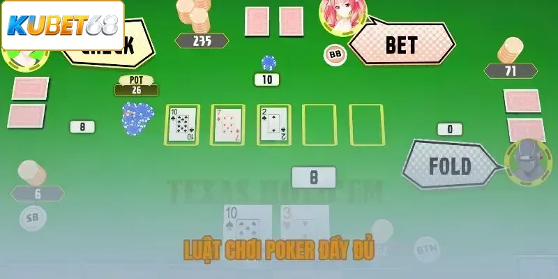 Luật chơi poker trọn bộ