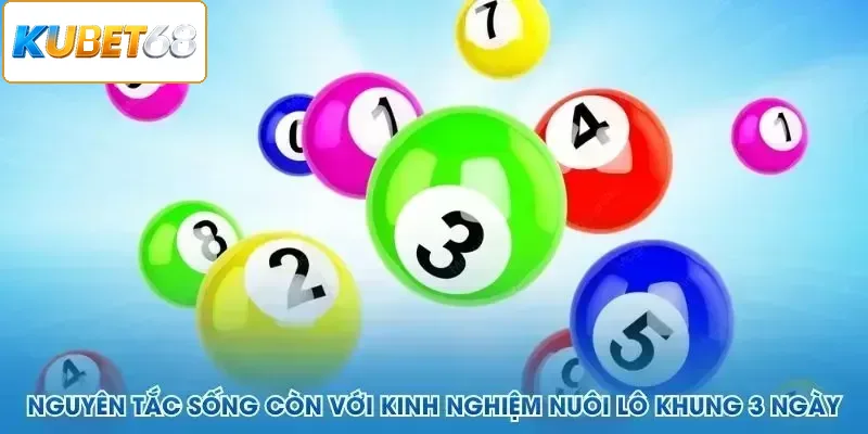 Nguyên tắc sống còn với kinh nghiệm nuôi lô khung 3 ngày